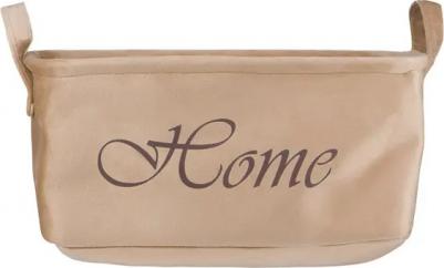 Корзина для хранения "Велюр", Д340 Ш220 В160, бежевый – фото 3