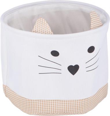 Корзина тканевая для хранения "Котенок", 320х320х250 мм, бежевый – фото 2