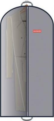 Чехол для одежды подвесной, с прозрачной вставкой, цвет: коричневый, 60 х 140 см – фото 5