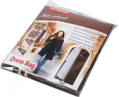 Чехол для одежды подвесной, с прозрачной вставкой, цвет: коричневый, 60 х 140 см – фото 13