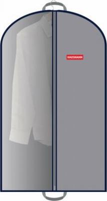 Чехол для одежды с овальным окном и ручками объемный серый 60 х 100 х 10 см – фото 5