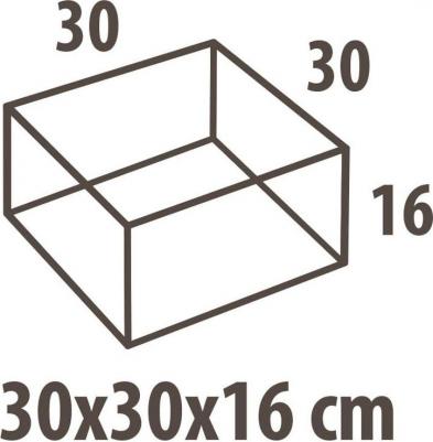 Кофр для хранения цветочный принт бежевый 30х30х16 см – фото 1