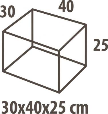 Кофр для хранения цветочный принт бежевый 30x40x25 см – фото 4