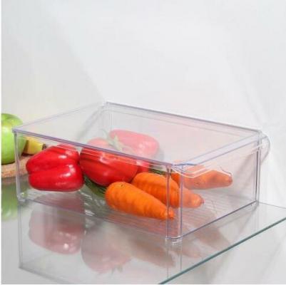 Органайзер для холодильника с крышкой, 20x30x10 см, цвет прозрачный
