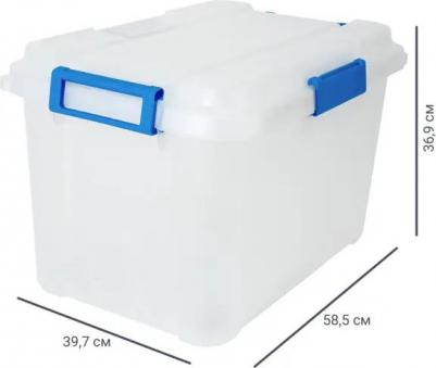 Контейнер 59x37x40 см полипропилен цвет прозрачный – фото 12
