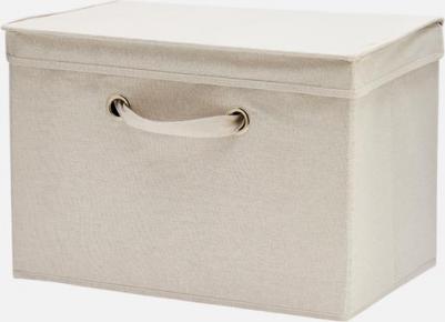 Коробка для хранения COTTON, с крышкой, бежевый, 44х30х30 1 шт
