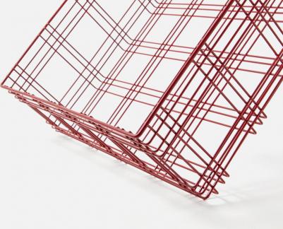 Корзина Tartan 33х33х12 см., цвет красный – фото 3