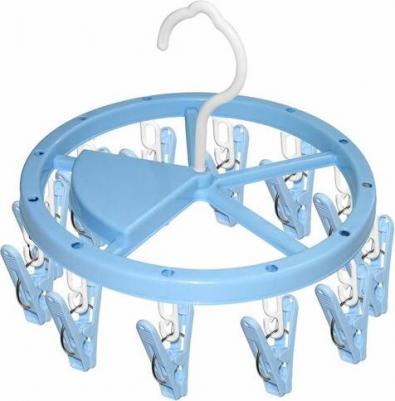 Вешалка круг с 12 прищепками 3цв ** d23 см