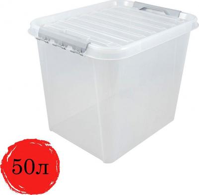 Ящик для хранения "Профи Комфорт", 50 л, прозрачный (4379600)