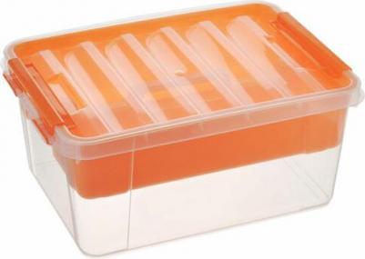 Ящик "Профи", с вкладышем, цвет: прозрачный, оранжевый, 15 л – фото 4