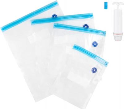 Набор вакуумных пакетов для продуктов 4 шт, с насосом, VBB 107577