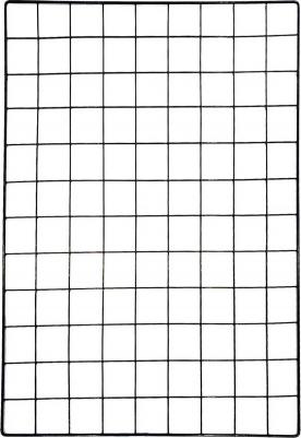 Органайзер-решетка 65х45 см (10 клипс в комплекте)