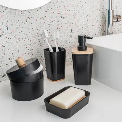 Баночка для ватных дисков Scandi цвет черный – фото 1