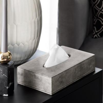 Коробка для салфеток Данфорд серая 23,5х13,5х5,5 см