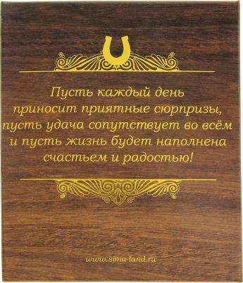 Ключница-подкова "Тепла и уюта в дом" солнце, 9,7 х 11,5 см 1010814 – фото 2
