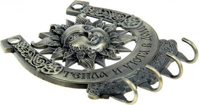 Ключница-подкова "Тепла и уюта в дом" солнце, 9,7 х 11,5 см 1010814 – фото 3