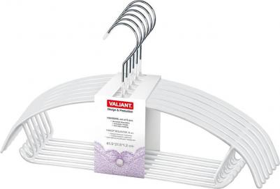 Вешалки для одежды, с перекладиной и крючками, металлические, 43 x 24 x 1,2 см, набор 6 шт – фото 1