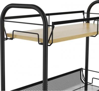 Этажерка 4 полки, на колёсах 43,8х19х83 см – фото 1