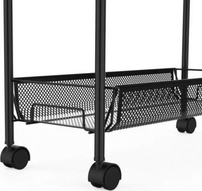 Этажерка 4 полки, на колёсах 43,8х19х83 см – фото 2