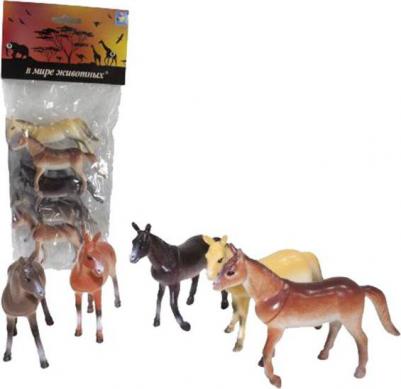 Набор фигурок лошадей 6 шт х 10 см в упаковке пвх с хедером