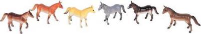 Набор фигурок лошадей 6 шт х 10 см в упаковке пвх с хедером – фото 1