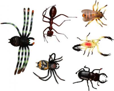 Набор фигурок насекомых 6 шт х 15 см в упаковке пвх c хедером – фото 1