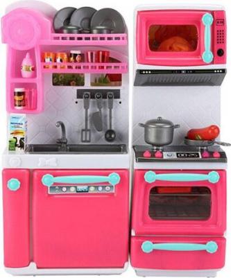 Набор игровой Помогаю Маме, Кухонный гарнитур, с аксессуарами, свет и звук PT-01395 – фото 1