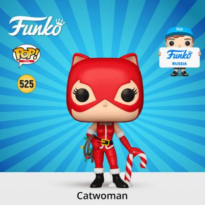 Фигурка DC Comics - POP! Heroes - Catwoman (Holiday '24) 80028