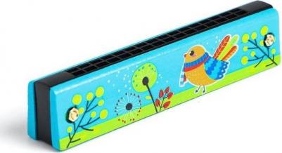 Губная гармошка "Курочка", цвет бирюзовый – фото 3