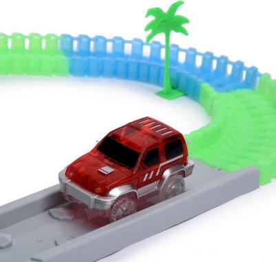 Гибкий трек: Большое путешествие 102 дет, пещера, машинка, светится в темноте Т10201 – фото 3