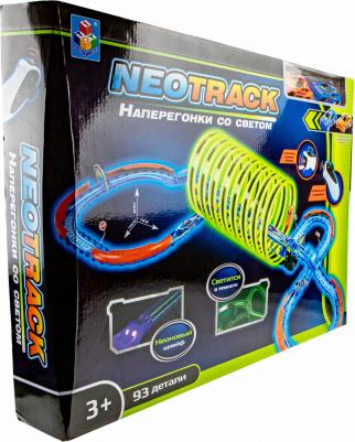 NEOTRACK автотрек 94 детали светящийся ИК управление в компл 2 машинки с акб Т21048 – фото 5