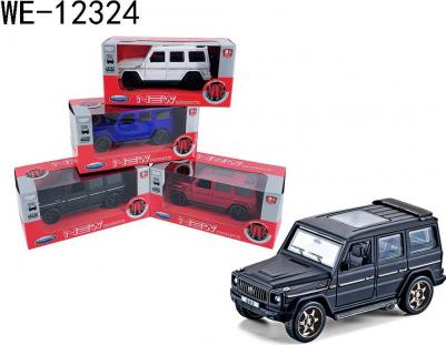 Машинка металлическая АвтоСити 1:36 Внедорожник классический инерционный с открывающими передними дверцами 4 вида свет звук – фото 4