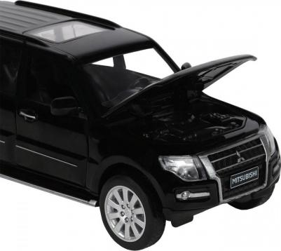 Машинка металлическая, инерционная, коллекционная модель Mitsubishi Pajero 4WD Turbo, 1:33, свет, звук, открываются двери, капот, багажник – фото 3