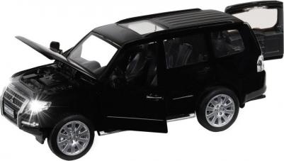 Машинка металлическая, инерционная, коллекционная модель Mitsubishi Pajero 4WD Turbo, 1:33, свет, звук, открываются двери, капот, багажник – фото 5