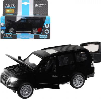 Машинка металлическая, инерционная, коллекционная модель Mitsubishi Pajero 4WD Turbo, 1:33, свет, звук, открываются двери, капот, багажник – фото 15