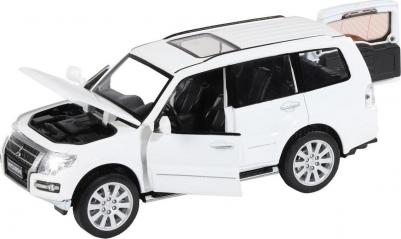 Машинка металлическая, инерционная, коллекционная модель Mitsubishi Pajero 4WD Turbo, 1:33, свет, звук, открываются двери, капот, багажник – фото 16