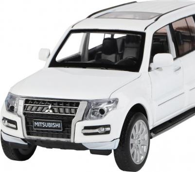 Машинка металлическая, инерционная, коллекционная модель Mitsubishi Pajero 4WD Turbo, 1:33, свет, звук, открываются двери, капот, багажник – фото 19