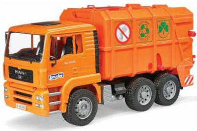 03-760 Мусоровоз MAN TGA (цвет оранжевый) – фото 4