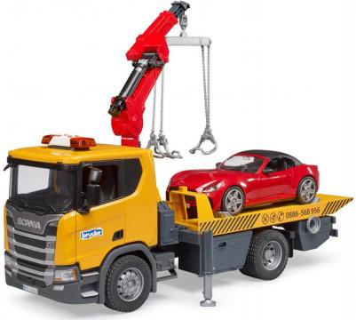 Эвакуатор Scania со спортивным автомобилем – фото 6