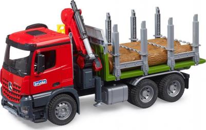 Лесовоз Mercedes-Benz Arocs с погрузочным краном 03-669 – фото 1