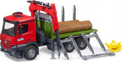 Лесовоз Mercedes-Benz Arocs с погрузочным краном 03-669 – фото 4