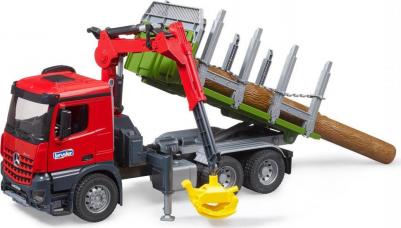 Лесовоз Mercedes-Benz Arocs с погрузочным краном 03-669 – фото 8