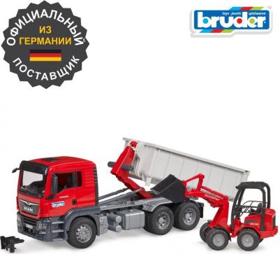 Машина Грузовик самосвал MAN с погрузчиком 03-767 – фото 2