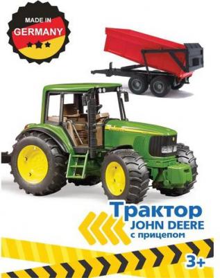 Трактор John Deere с прицепом самосвалом 02-057 – фото 2