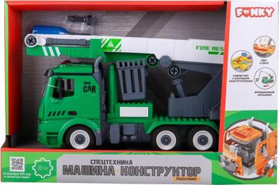 Машина-конструктор автобашня свет звук 1:12 31см FT61165 – фото 1