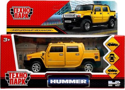 Машина Hummer H2 Pickup 12 см, двери, багажник, металл НUМ2РIСКUР-12-YЕ с 3 лет – фото 1