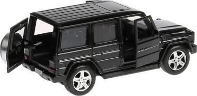 Машина Mercedes Benz G-class, 12 см, инерционная, открывающиеся двери, цвет чёрный, металлическая – фото 4