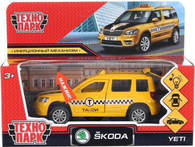 Машина металлическая Skoda Yeti такси", 12 см, световые и звуковые эффекты, открываются двери и багажник, инерция – фото 7