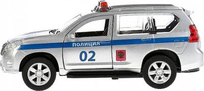 Машина металлическая "Toyota Prado полиция", длина 12 см, открывающиеся двери, багажник, инерционная – фото 2