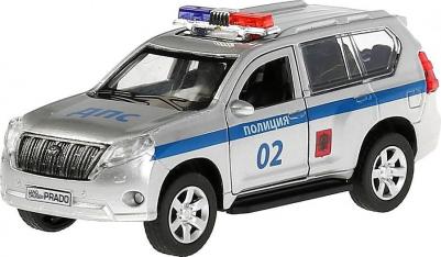 Машина металлическая "Toyota Prado полиция", длина 12 см, открывающиеся двери, багажник, инерционная – фото 7